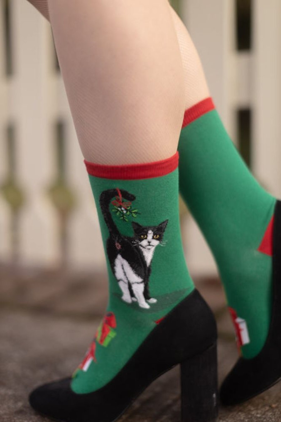 Socks Mod Sock Crew Socks | Cat Butt Christmas Crew