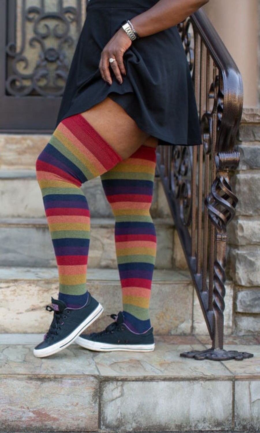 Socks Dreamer Socks Thigh Highs | Extraordinarily Longer Harvest Rainbow Socks