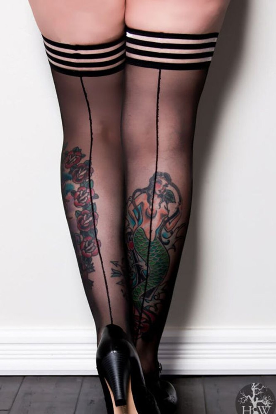 Socks Kix'ies Stockings | Lois Sheer Backseam Thigh High With Stay-Up Top