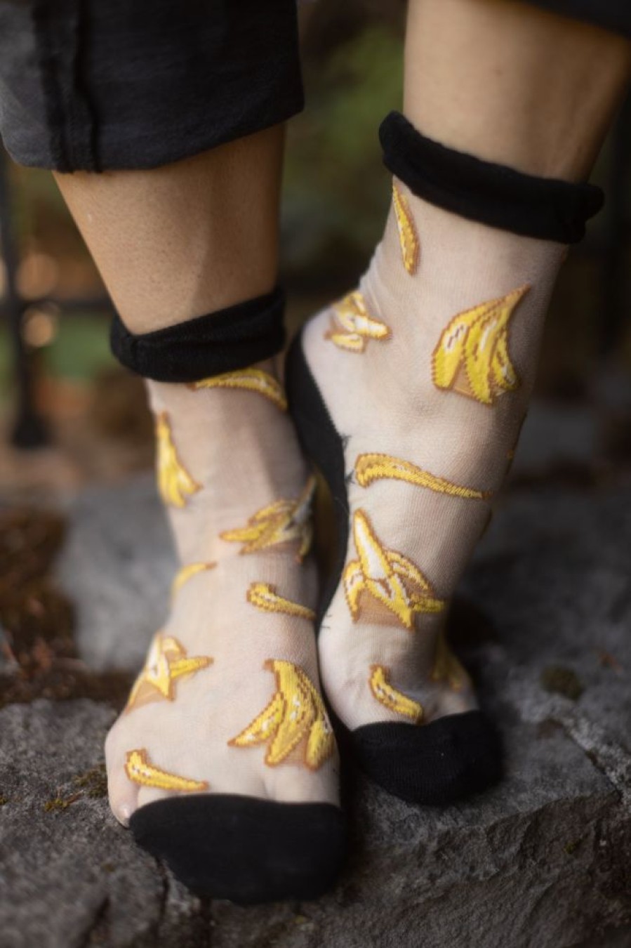 Socks Tabbisocks Crew Socks | Banana Clear Crew