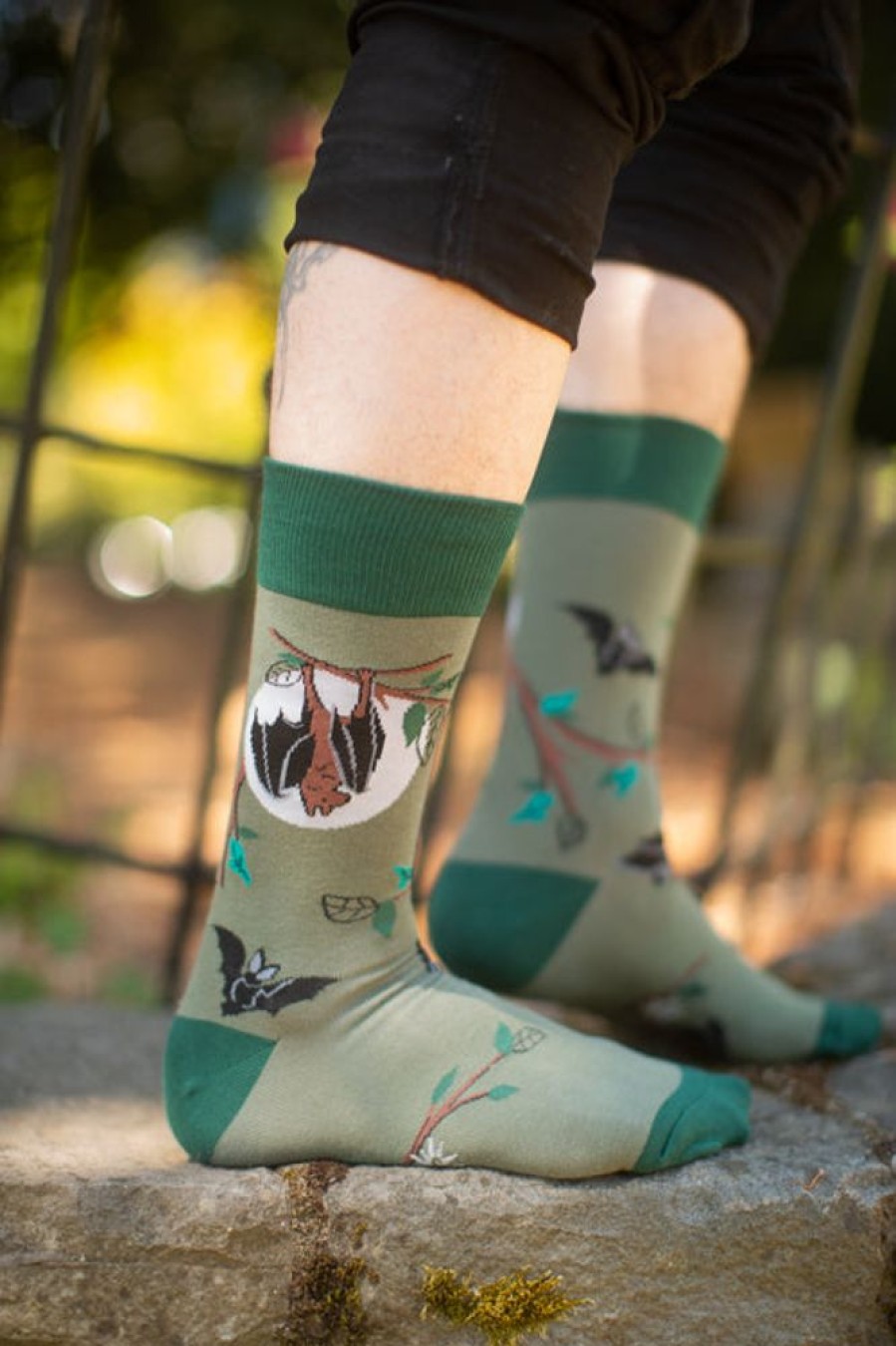 Socks Sock It To Me Midcalves | Gone Batty Glow In The Dark Crew