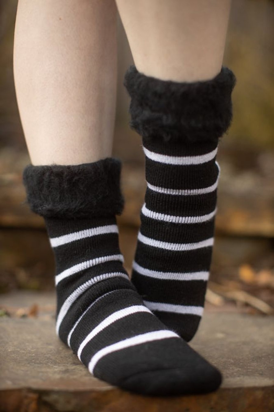 Socks Outer Gear Midcalves | New Zealand Bed Socks With Stripes