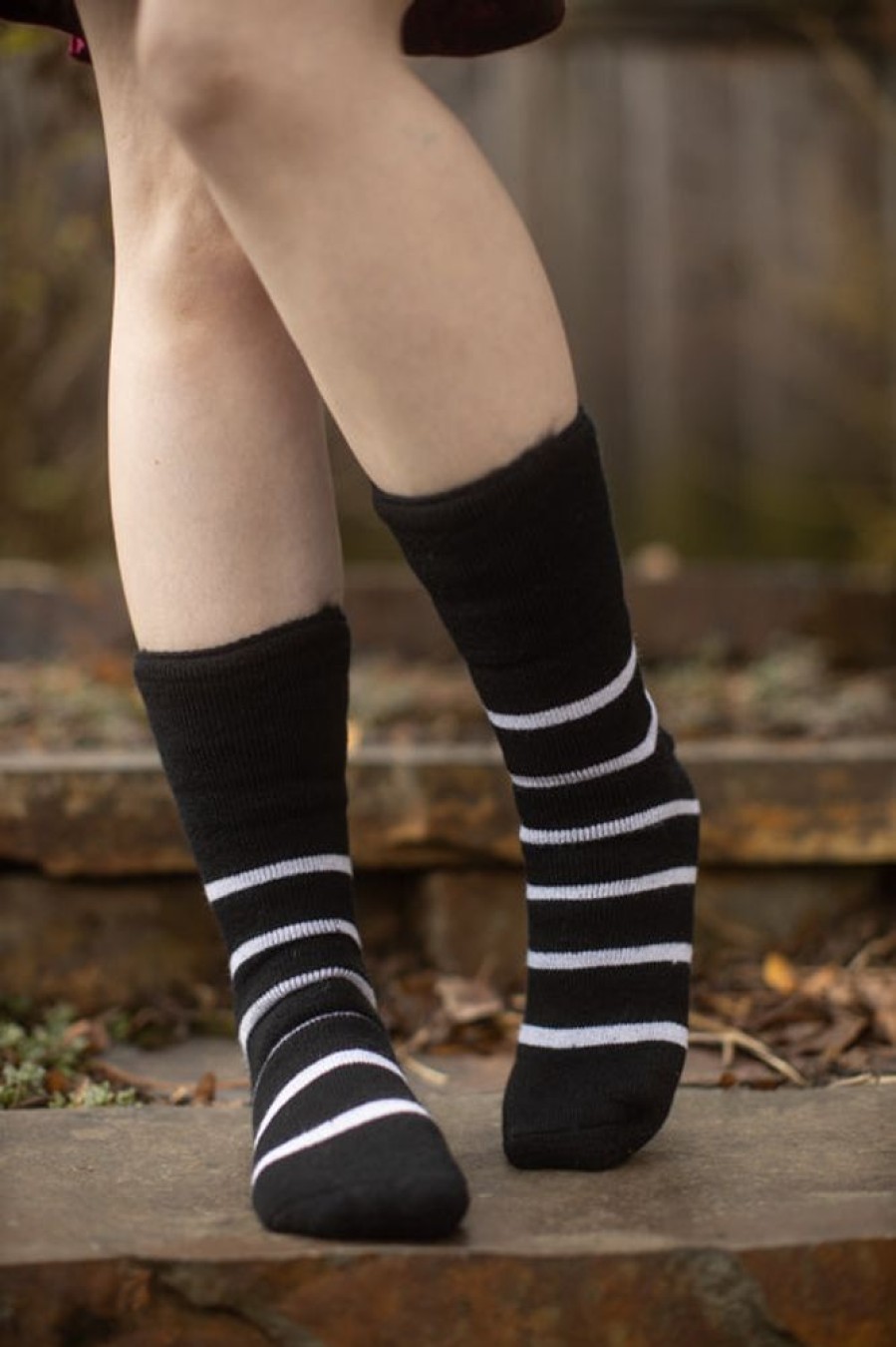 Socks Outer Gear Midcalves | New Zealand Bed Socks With Stripes