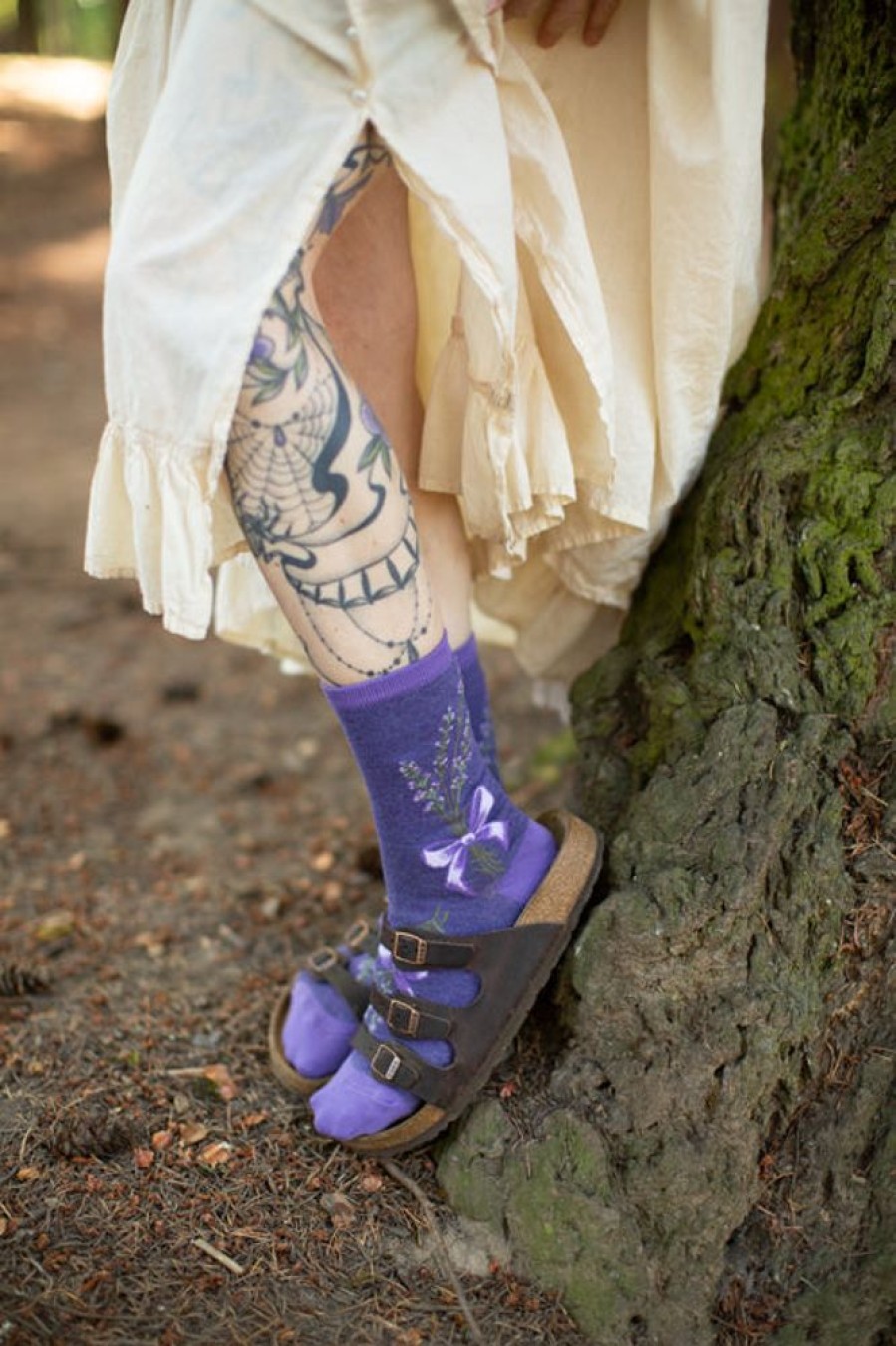 Plus Size Mod Sock Plus Size Crew Socks | Lavender Harvest Crew