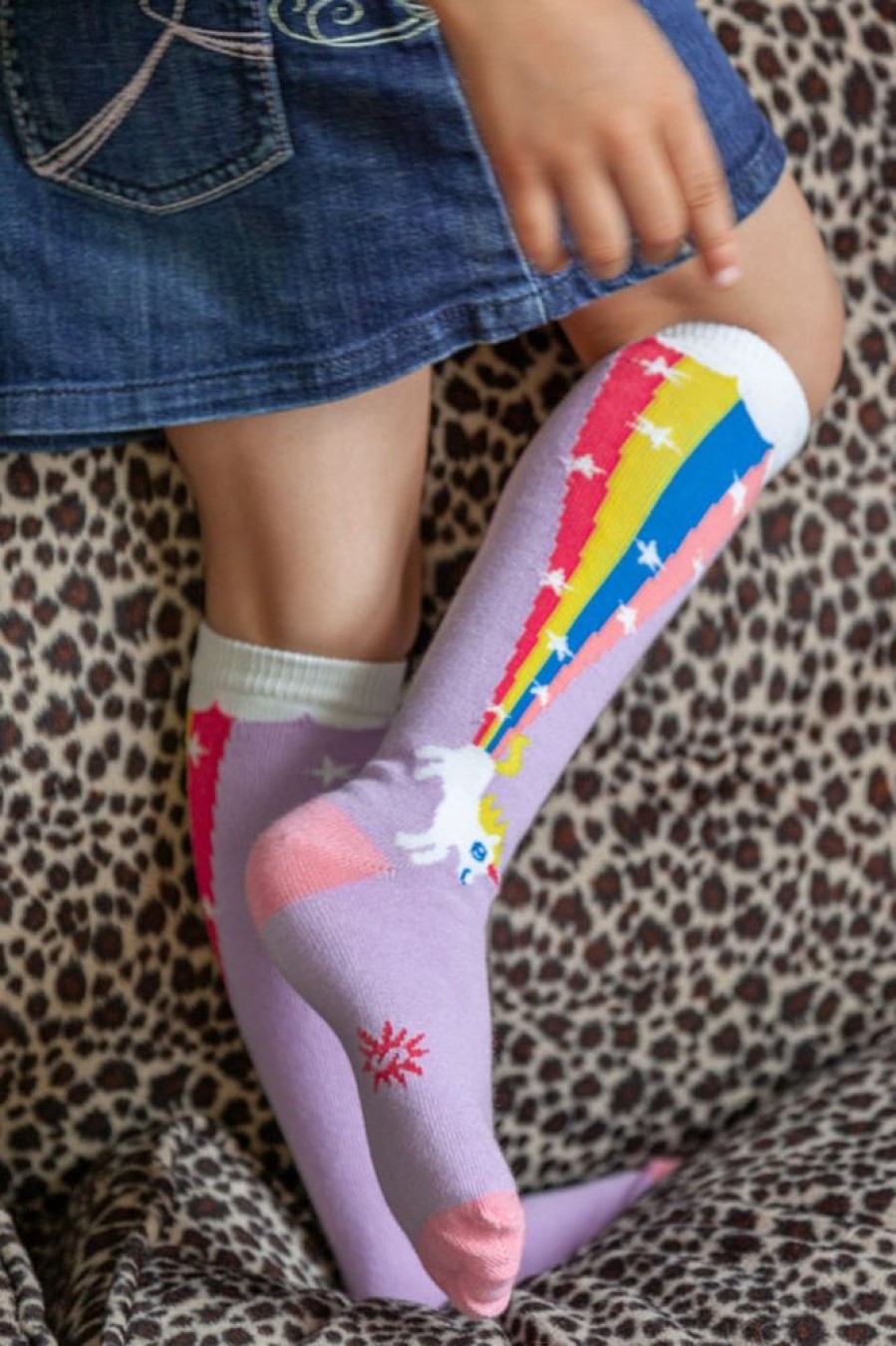 Socks Sock It To Me Kids Socks | Rainbow Blast Youth & Junior Knee High