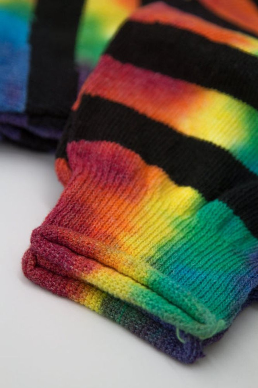 Socks Love Lite Precision Tie Dye Over The Knee | Tie Dye Striped Knees