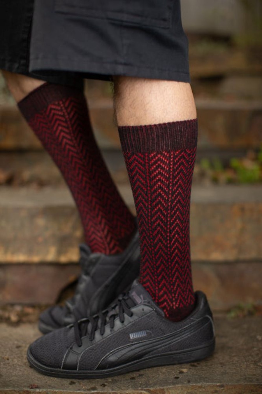 Socks DreaM Stockings Crew Socks | B Chevron Crew Socks