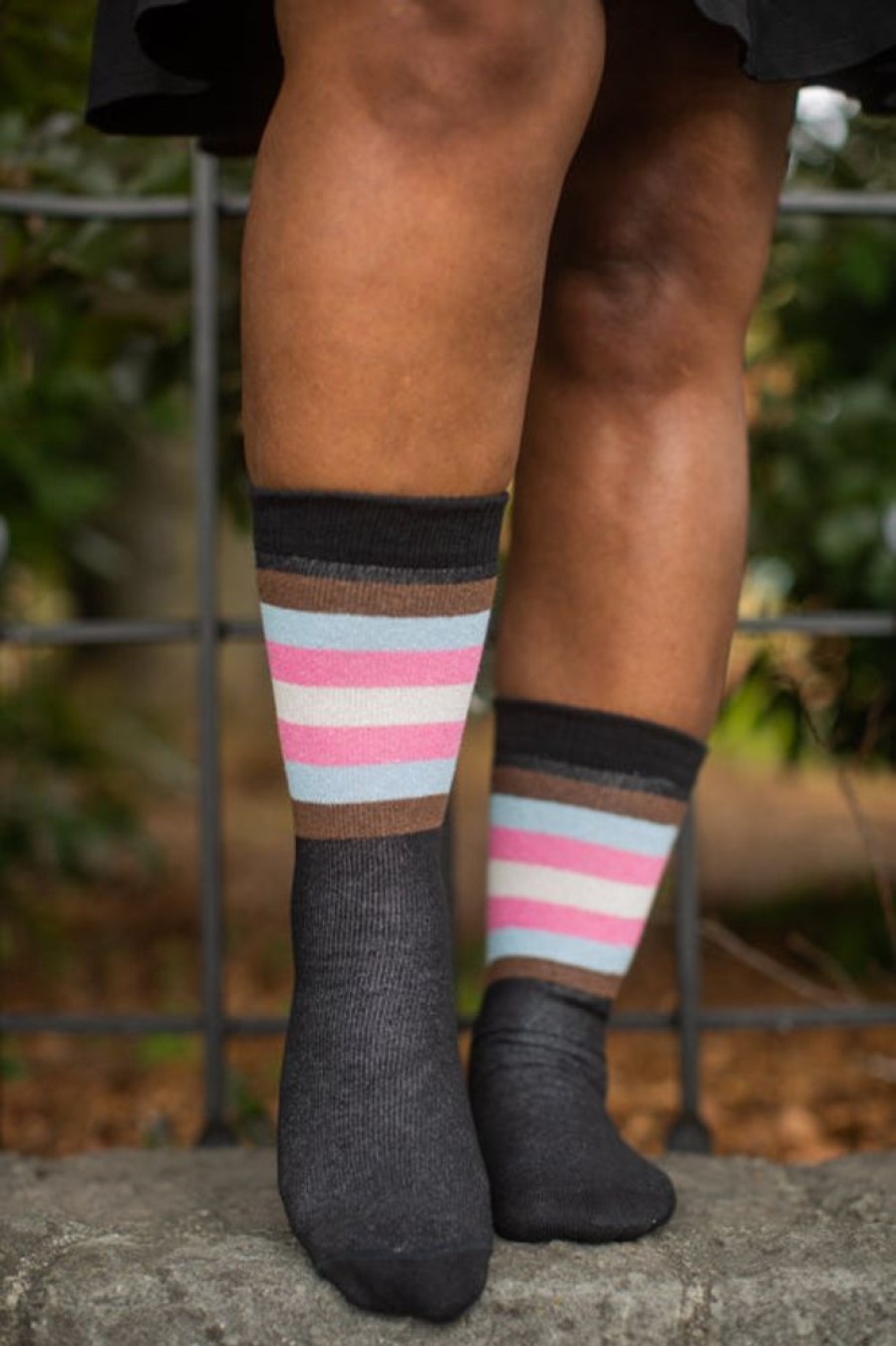 Socks Dreamer Socks Crew Socks | Poc-Trans Pride Stripes Crew