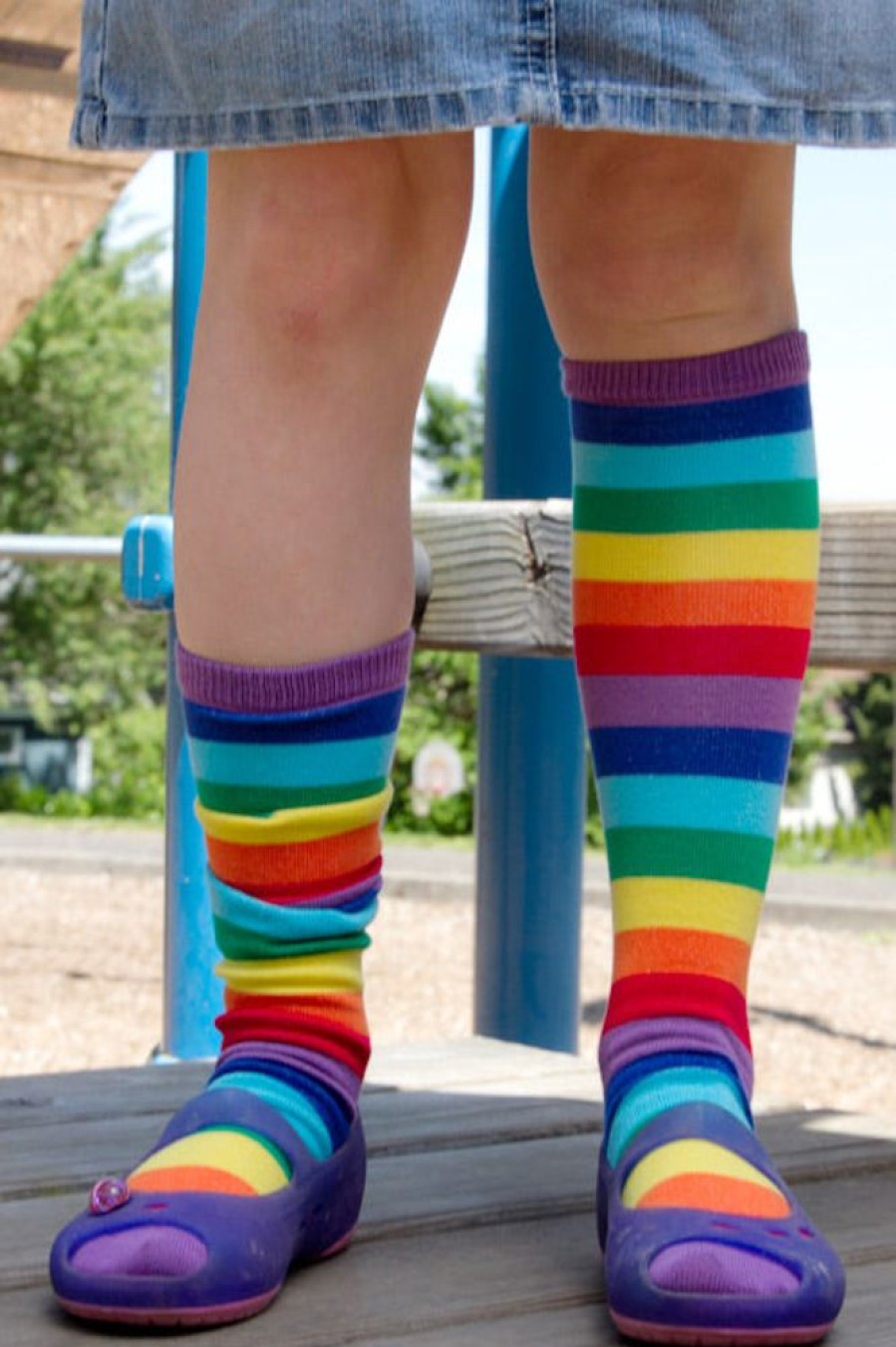 Socks Sock It To Me Kids Socks | Rainbow Youth & Junior Knee High