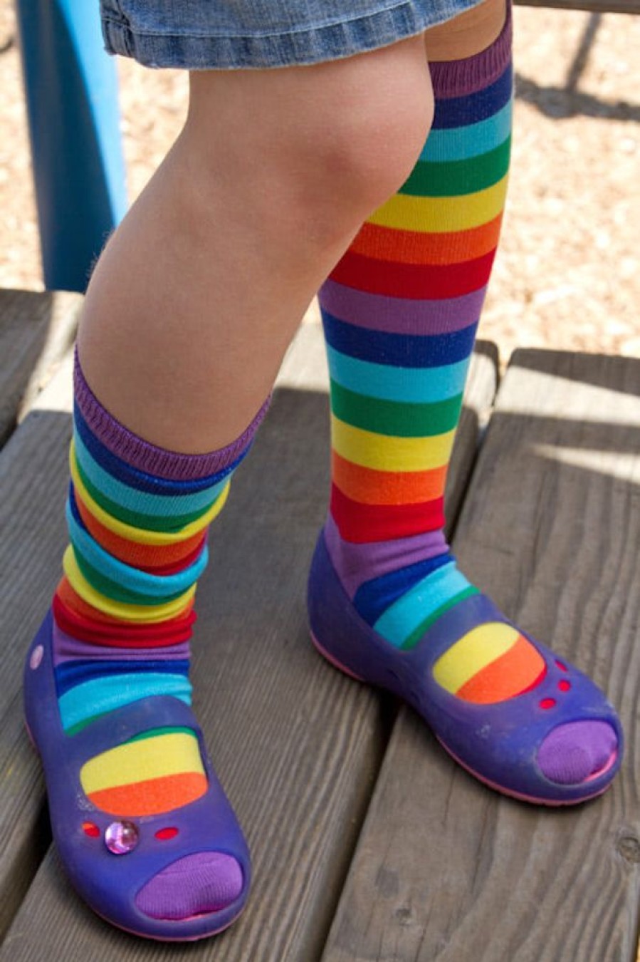 Socks Sock It To Me Kids Socks | Rainbow Youth & Junior Knee High