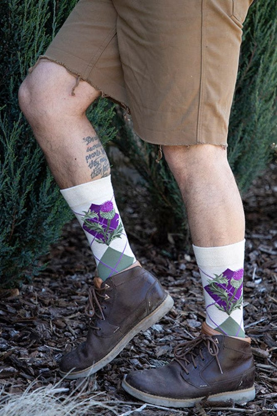 Plus Size Mod Sock Plus Size Crew Socks | Argyle Thistle Crew