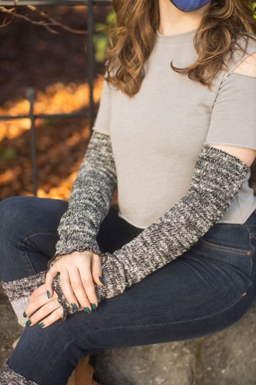 Accessories DreaM Stockings Sleeves | Marled Scrunchable Arm Warmer