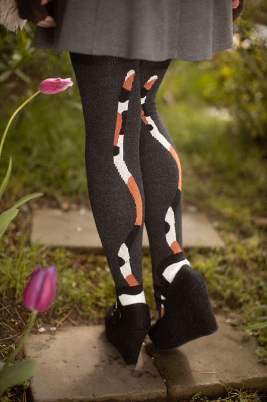 Socks Dreamer Socks Over The Knee | Oops! Kitten Tails Over The Knee Socks - Calico