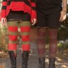 Socks DreaM Stockings Thigh Highs | Nightmare Sweater Stripes Thigh High