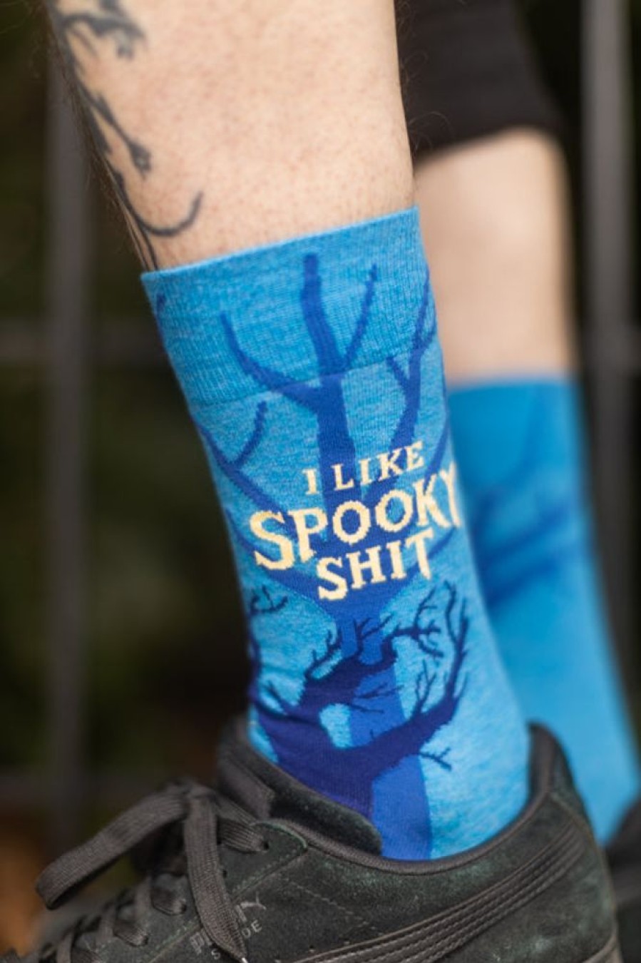 Socks BlueQ Midcalves | I Like Spooky Shit Crew