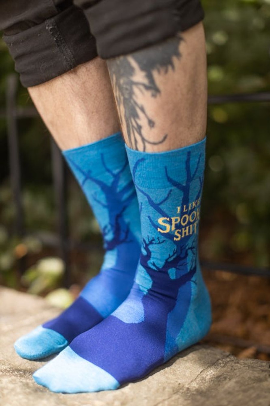 Socks BlueQ Midcalves | I Like Spooky Shit Crew