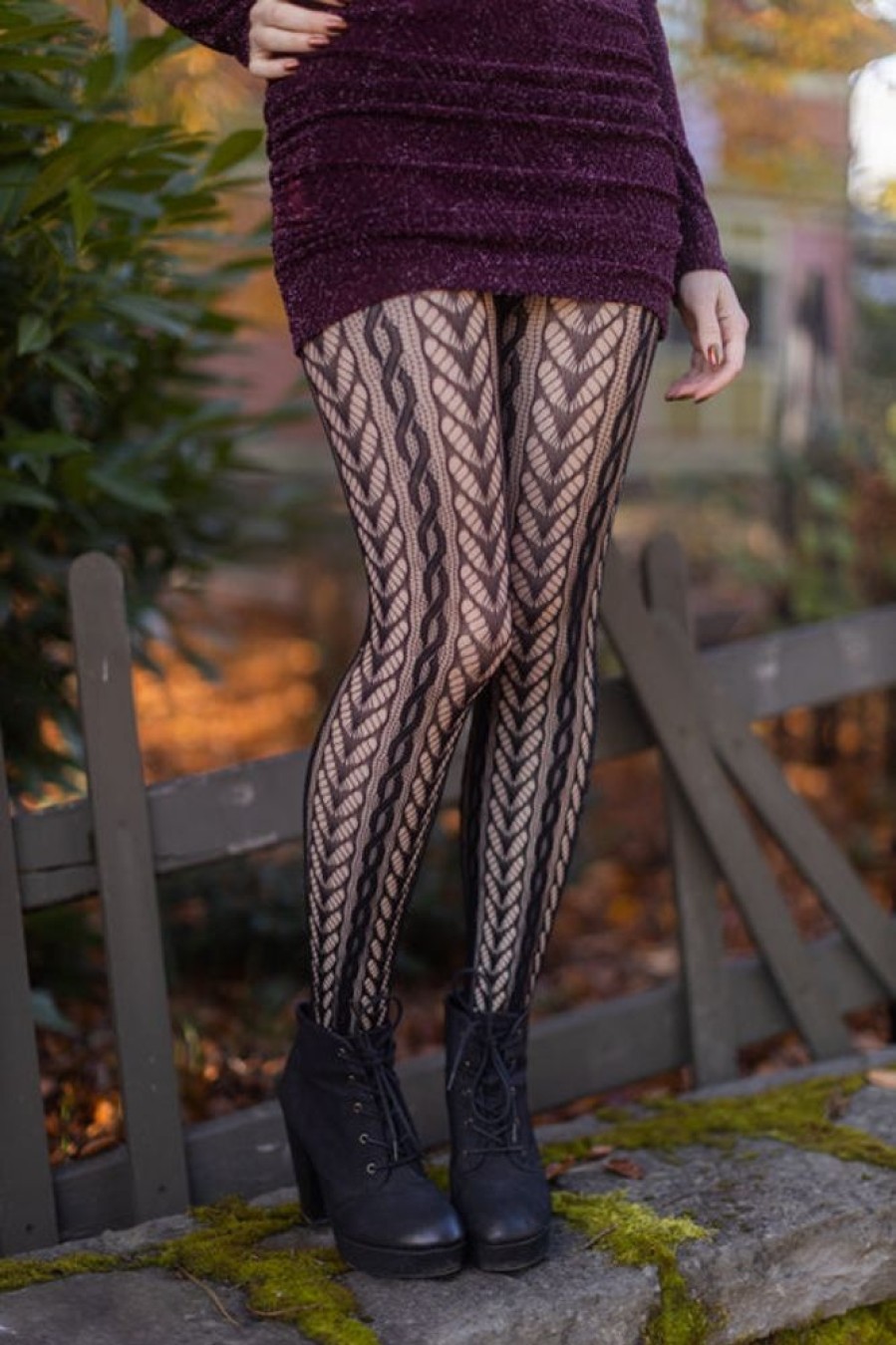 Tights & Leggings Killer Legs Fishnet Tights | Braided Swirls Net Tights