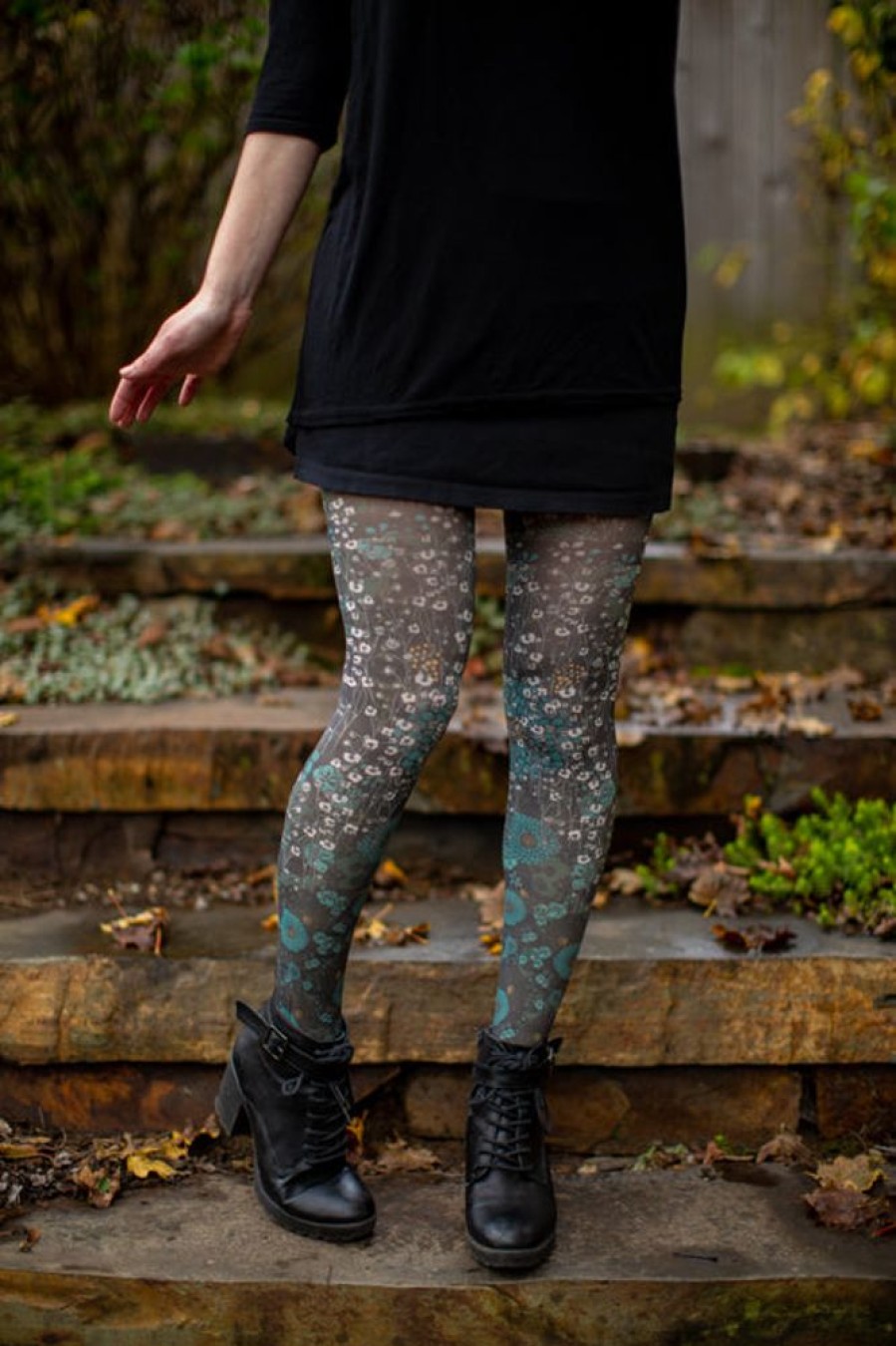 Tights & Leggings Marie Antoilette Sheer To Waist Tights | Lisbeth Printed Tights