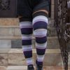 Plus Size Dreamer Socks Plus Size Thigh Highs | Extraordinarily Longer Elemental Stripe Socks