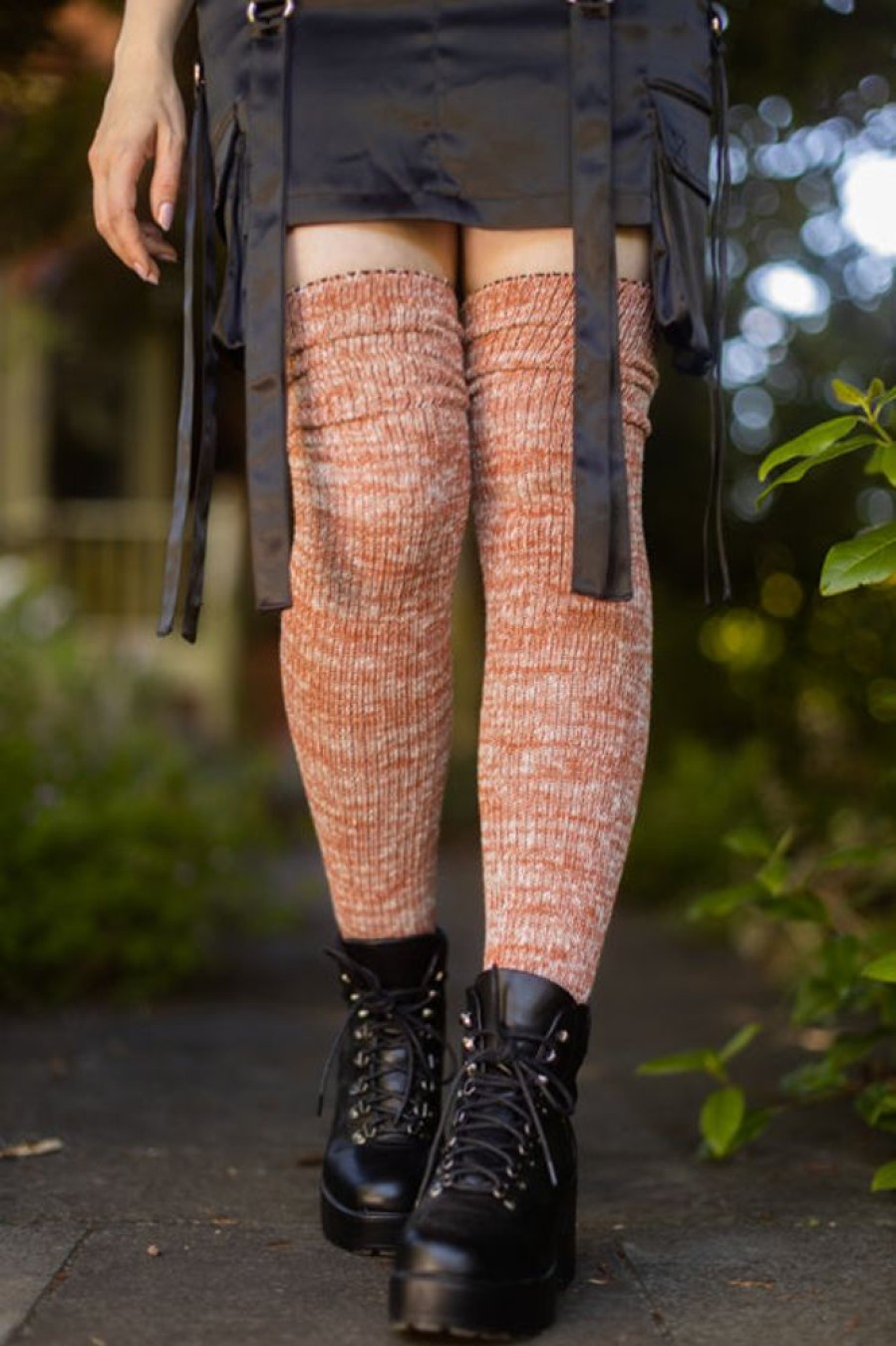 Socks DreaM Stockings Thigh Highs | Marled Scrunchable Thigh High Socks