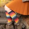 Plus Size Mod Sock Plus Size Knee Highs | Retro 70'S Stripe Knee High