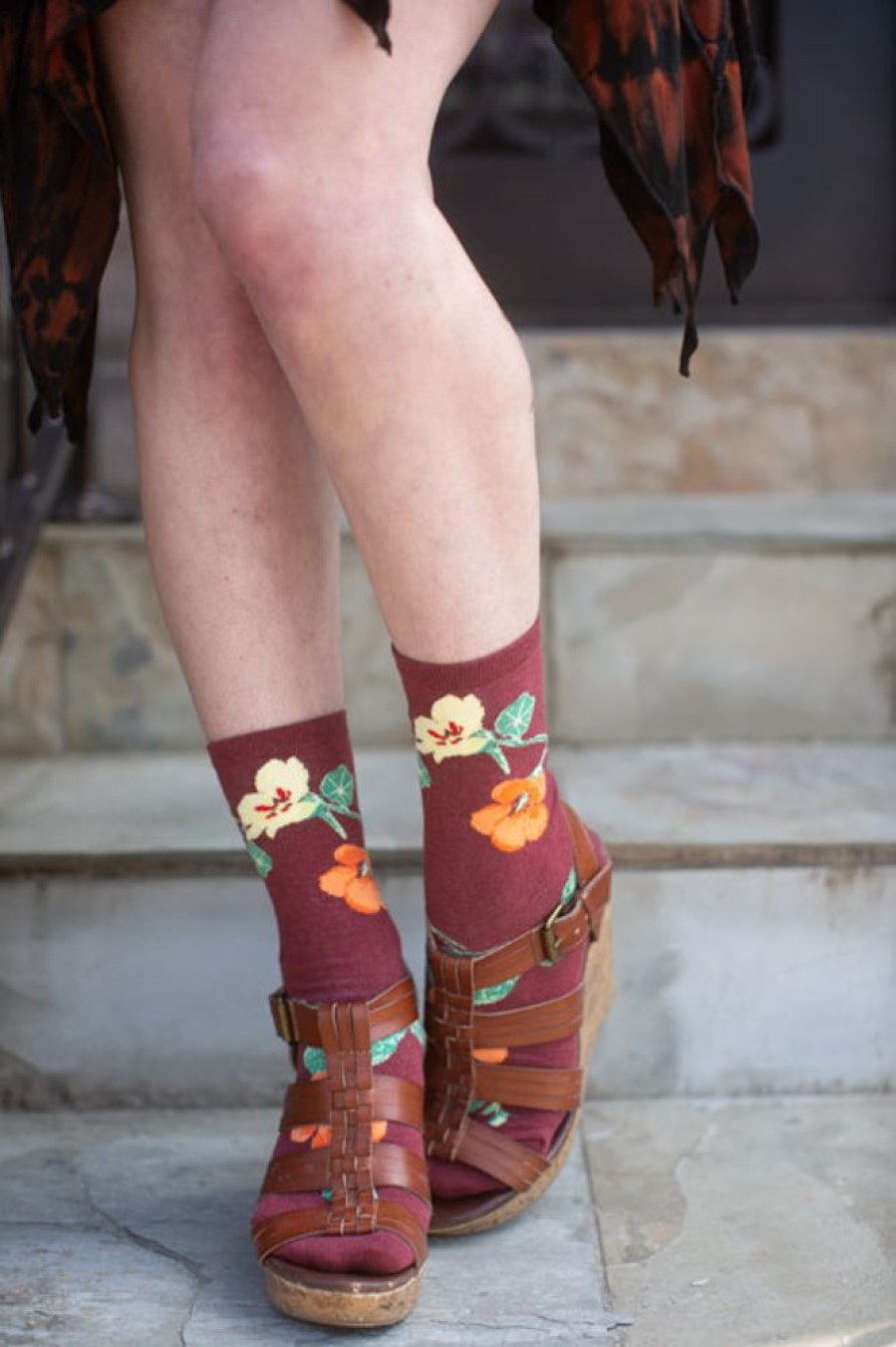 Socks Mod Sock Crew Socks | Nasturtiums Crew