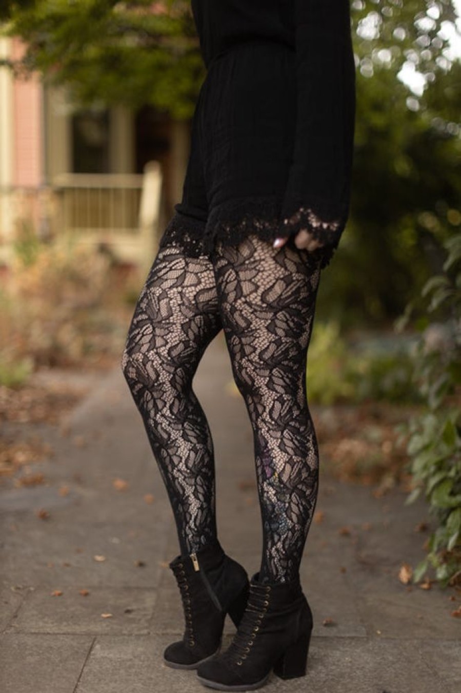 Tights & Leggings Killer Legs Fishnet Tights | Illustrated Flora Net Tights