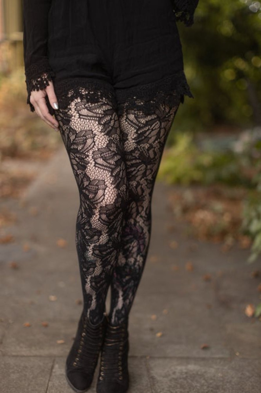 Tights & Leggings Killer Legs Fishnet Tights | Illustrated Flora Net Tights