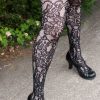 Plus Size Leg Avenue Plus Size Tights | Floral Vine Net Tights