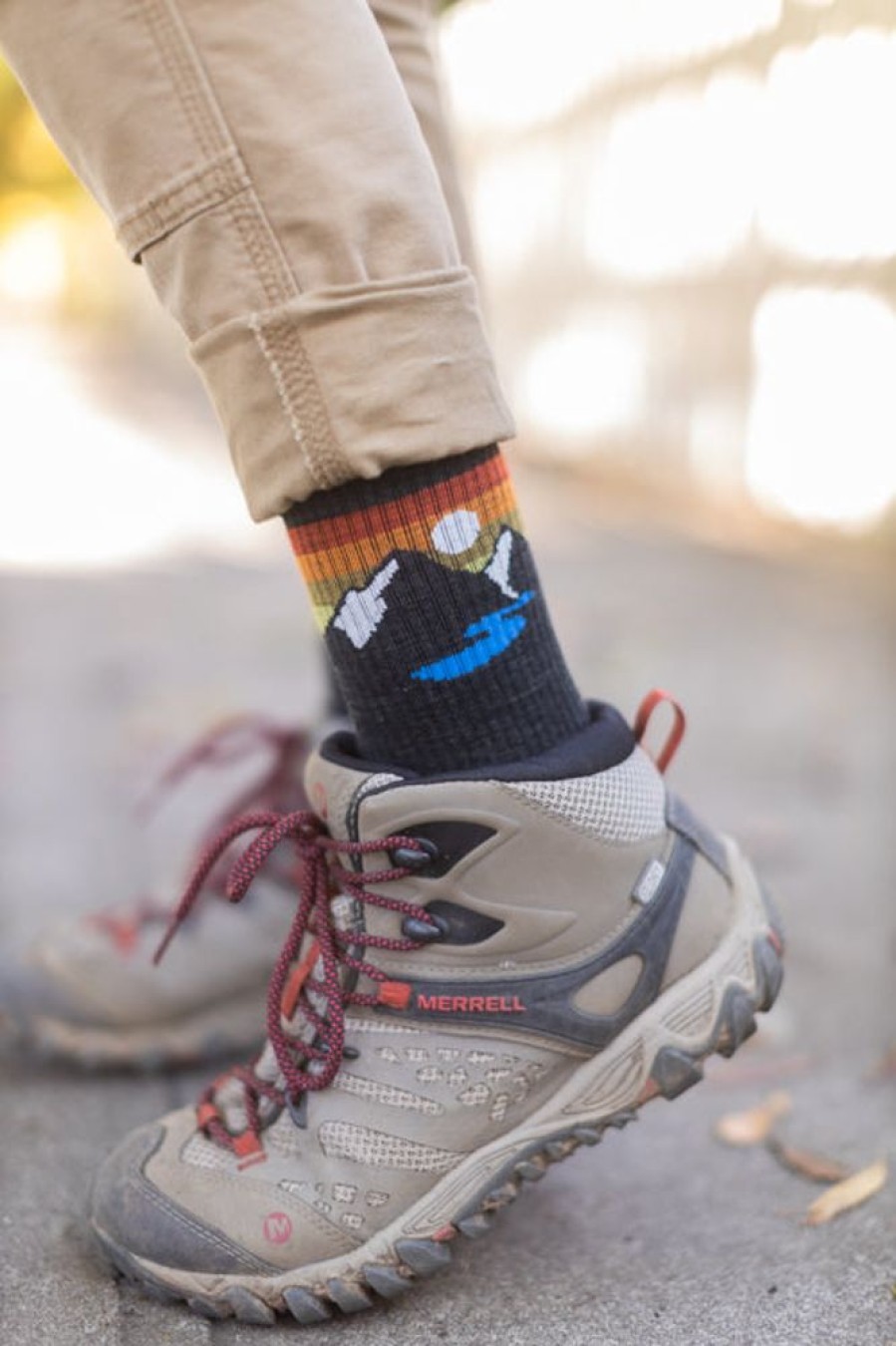 Socks Darn Tough Crew Socks | Sunset Ridge Micro Crew