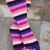 Socks Foot Traffic Toe Socks | Pink Rainbow Toe Socks