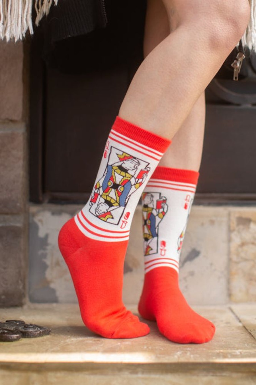 Socks Out Of Print Midcalves | Queen Of Books Crew