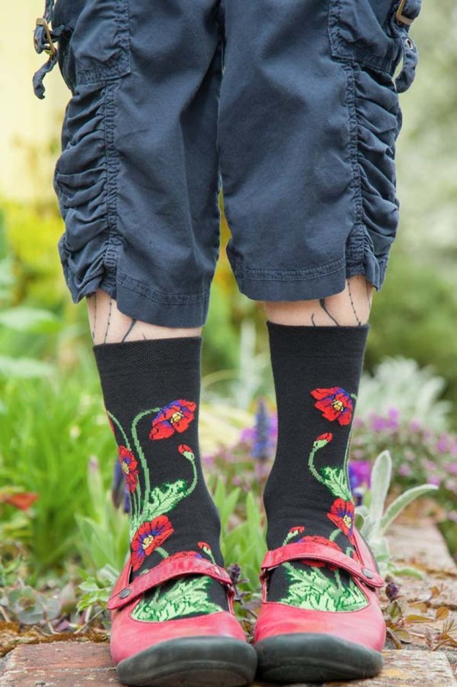 Socks Ozone Crew Socks | Poppies Crew