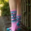 Socks Gumball Poodle Crew Socks | Be The Flamingo In The Flock Of Pigeons Crew