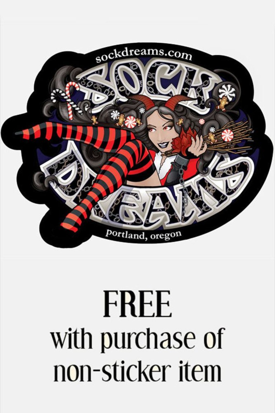 Accessories Sock Dreams Stickers & Magnets | Krampus Stickers