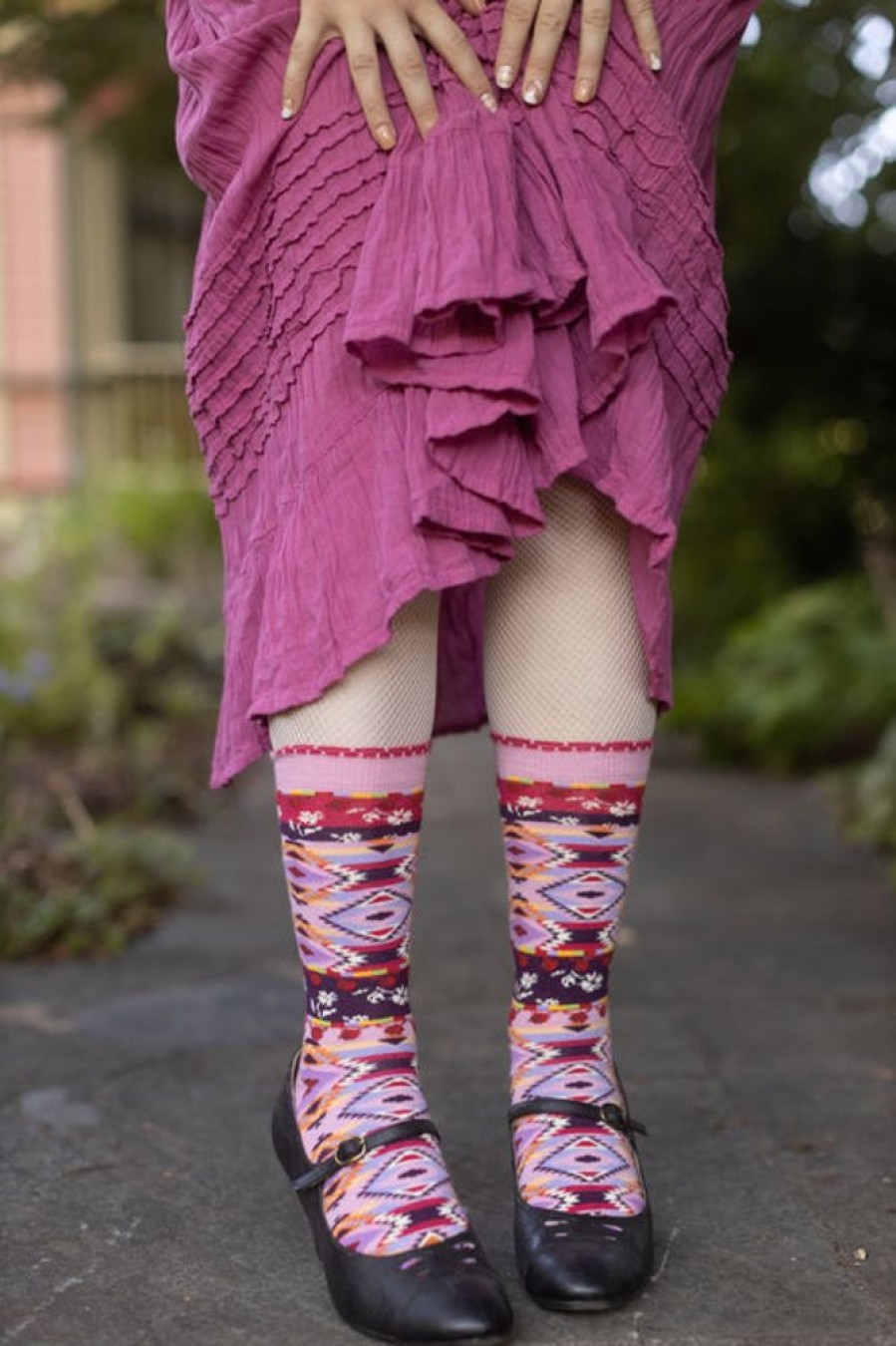 Socks Ozone Crew Socks | Kilim Pattern Crew