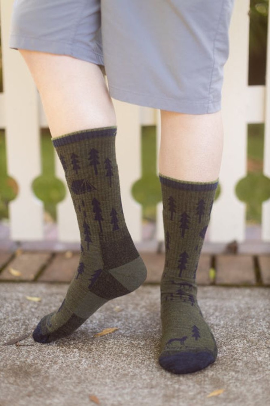 Socks Darn Tough Crew Socks | Abc Cushioned Midcalf - Forest