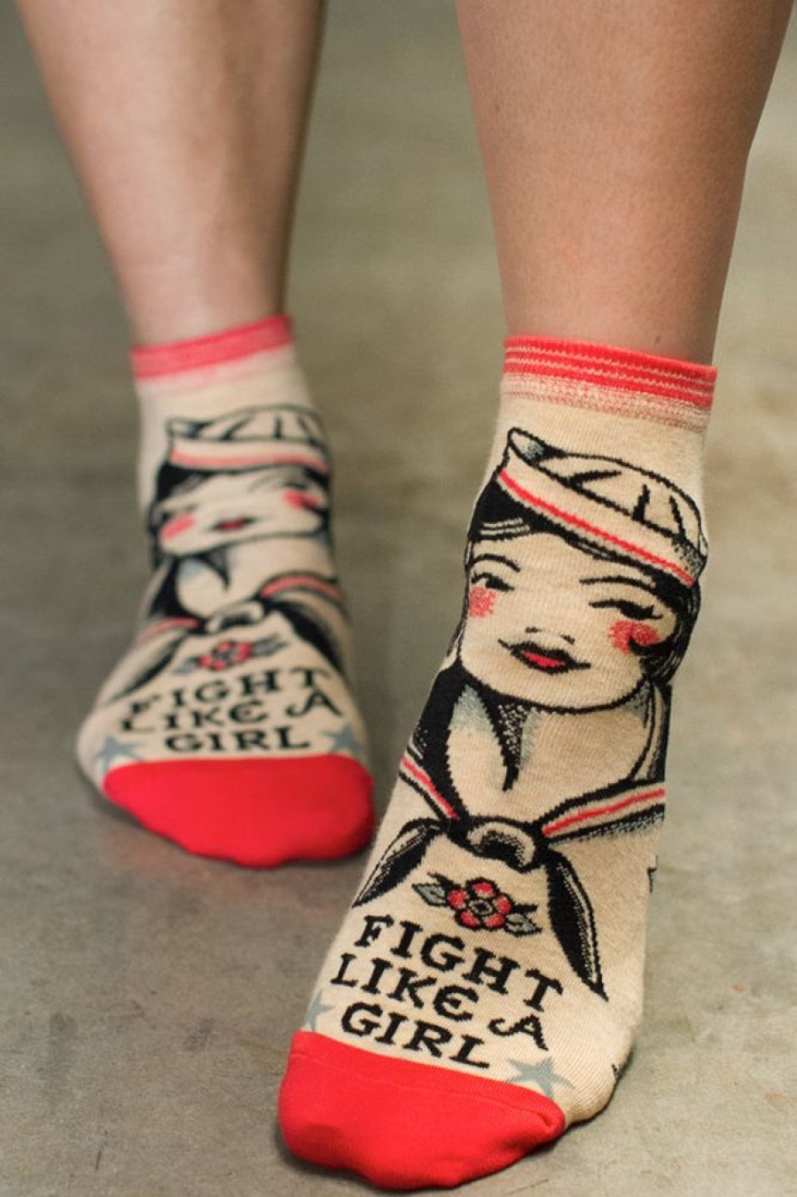 Socks BlueQ Anklets | Fight Like A Girl Anklet