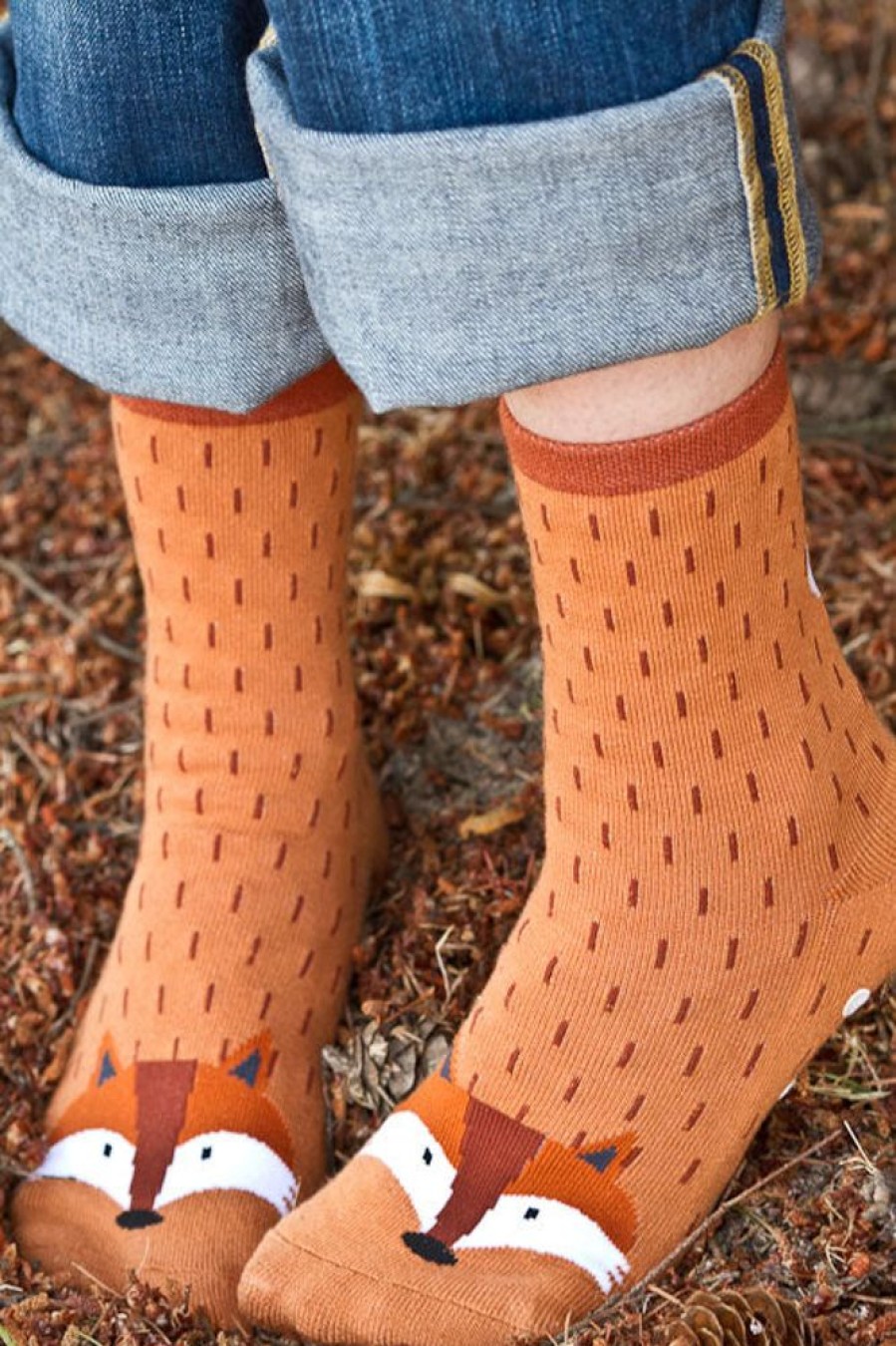 Socks Foot Traffic | Fox Slipper Socks