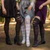 Socks Dreamer Socks Thigh Highs | Extraordinary Gossamer Stripes Thigh High