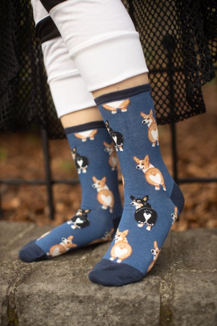 Socks Socksmith Crew Socks | Corgi Butt Crew