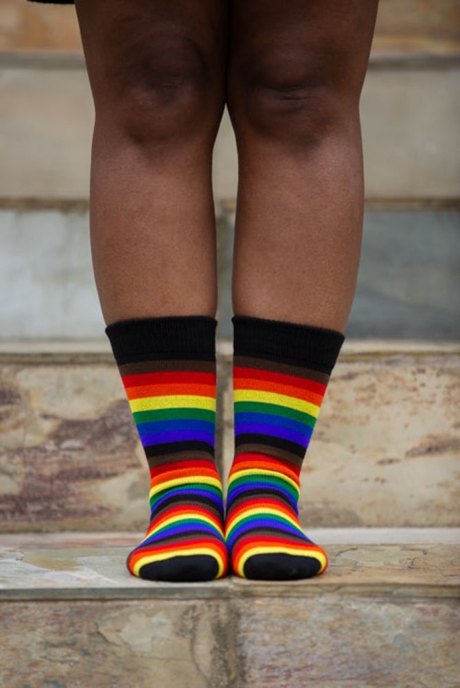 Socks Dreamer Socks Crew Socks | Philly Rainbow Crew Socks