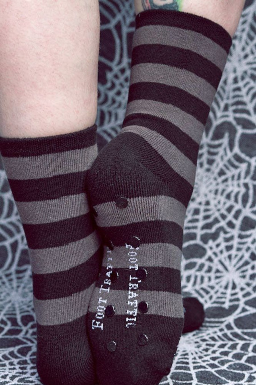 Socks Foot Traffic | Black Cat Slipper Socks