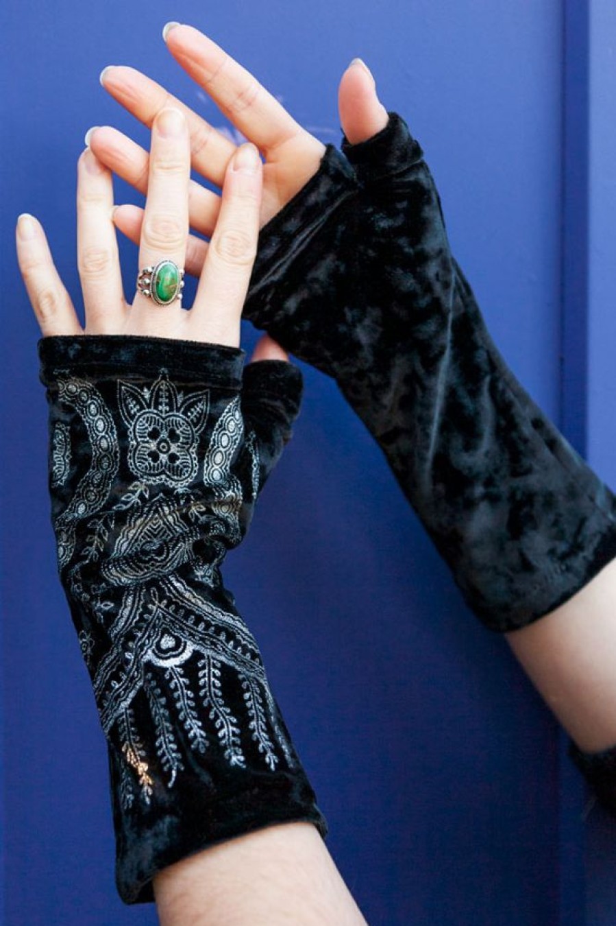 Accessories Polonova Arm Warmers | Polonova Longer Mehndi Hearts Arm Warmers