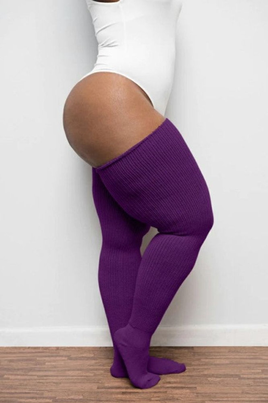 Socks Thunda Thighs Thigh Highs | Thunda Thighs Solid Thigh Highs