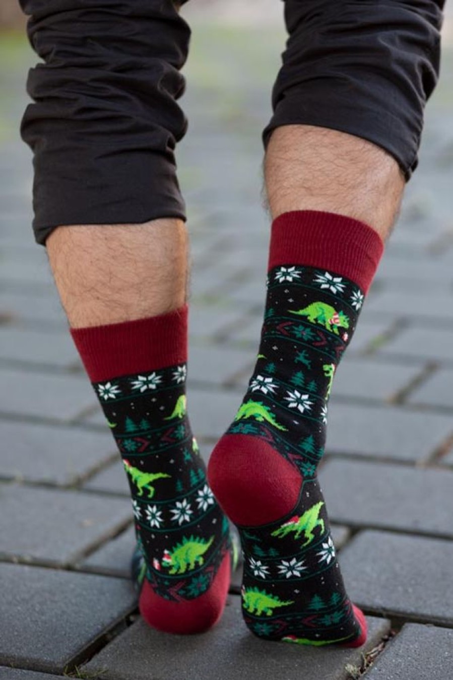 Socks Socksmith Crew Socks | Santasaurus Rex Crew