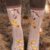 Plus Size Mod Sock Plus Size Crew Socks | Forest Mushrooms Crew