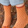 Socks Foot Traffic Crew Socks | Fox Slipper Socks