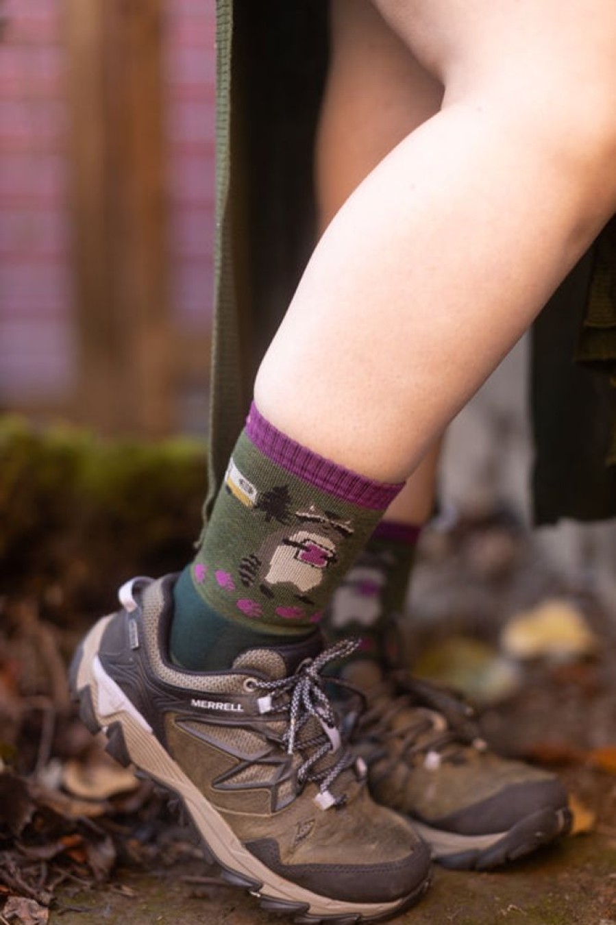 Socks Darn Tough Crew Socks | Raccoon Critter Club Hiking Micro Crew