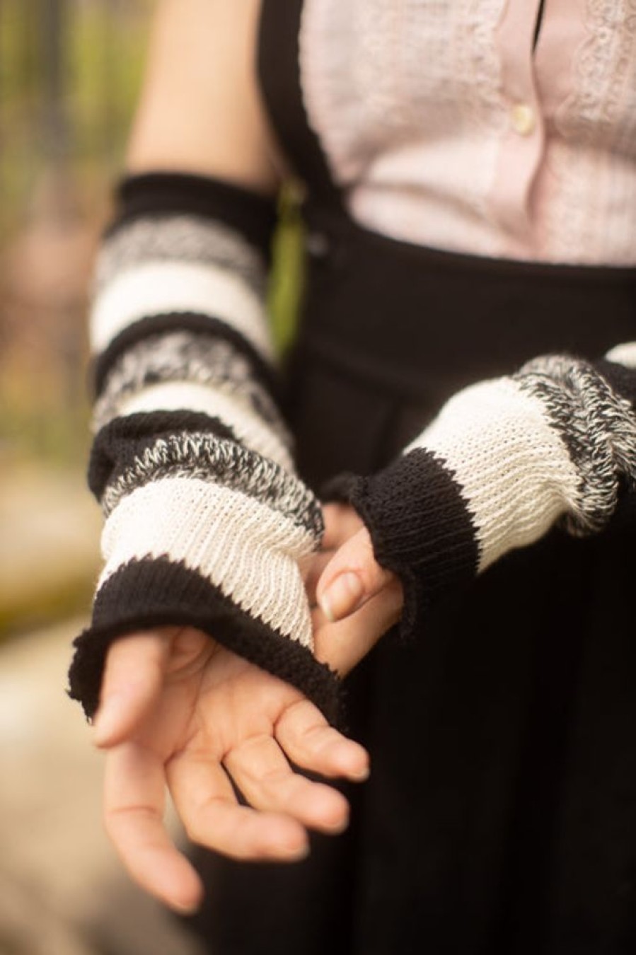 Accessories DreaM Stockings Leg Warmers | Cookies And Cream Stripes Warmers